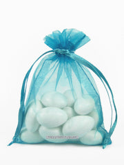Turquoise Organza Bags