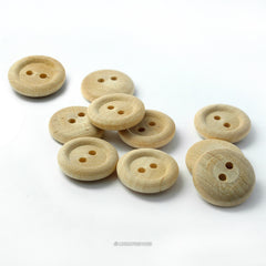 Natural Wood Buttons 5/8 Inch
