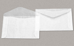 100 Glassine Envelopes 2 -1/2 x 4 -1/4 Inches ("No.3" Size) - Side Opening, V Flap
