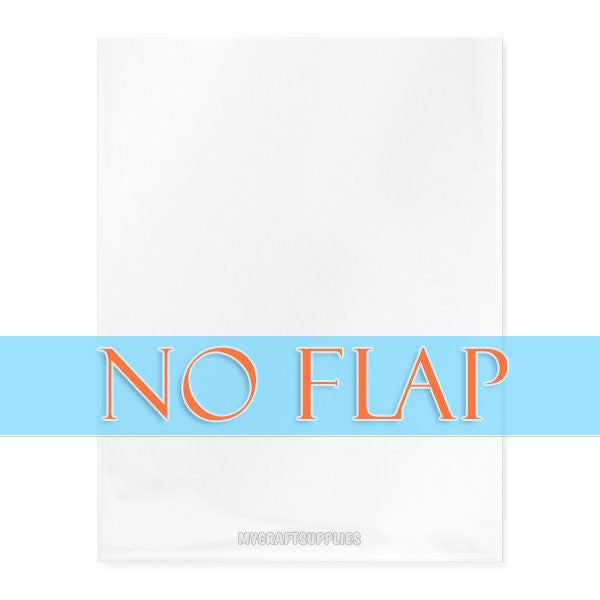 Various Sizes: Cello Bags With Open Top; No Flap, No Adhesive (Pack of 100)