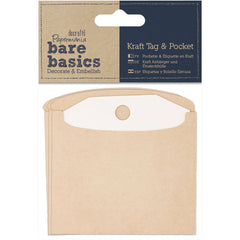 Papermania: Kraft Paper Pockets with Tags, 3 x 3 Inches