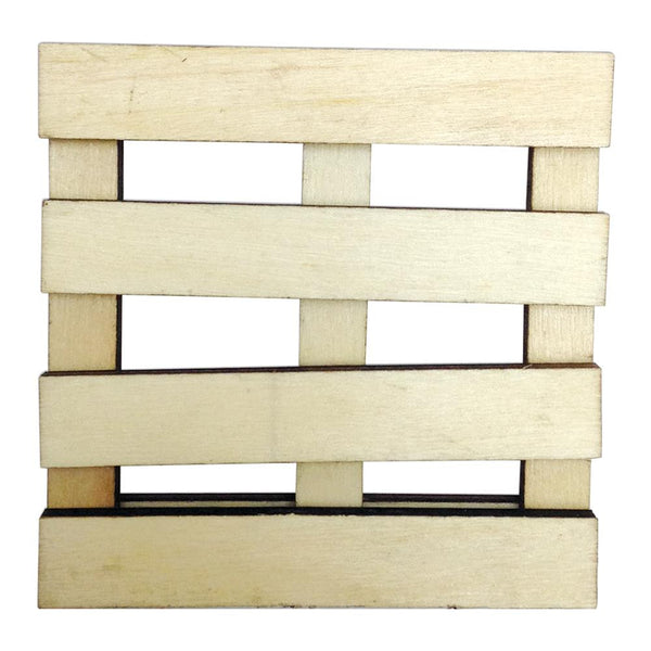 Art-C Mini Wood Slatted Pallet Art Surface; 3 x 3 Inches, for Mixed Media